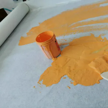 Fleece Floor Protection Shield During Painting