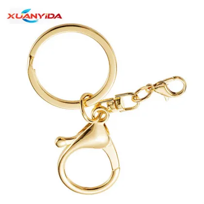 Trending Fashion Toy Doll Keychain with Gold Lobster Clasps and Ring