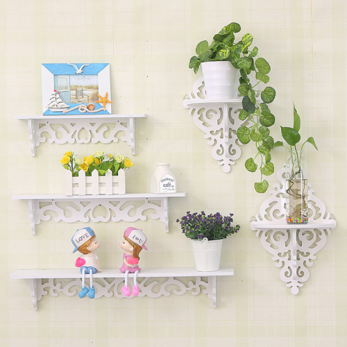 White PVC Home Decoration Display Shelf Storage Hanging