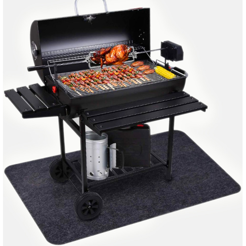 Fireproof Charcoal Bbq Grill Mat BBQ Floor Under Grill Mat Manufactory