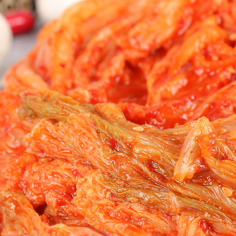 Spicy Chinese cabbage with Korean flavor