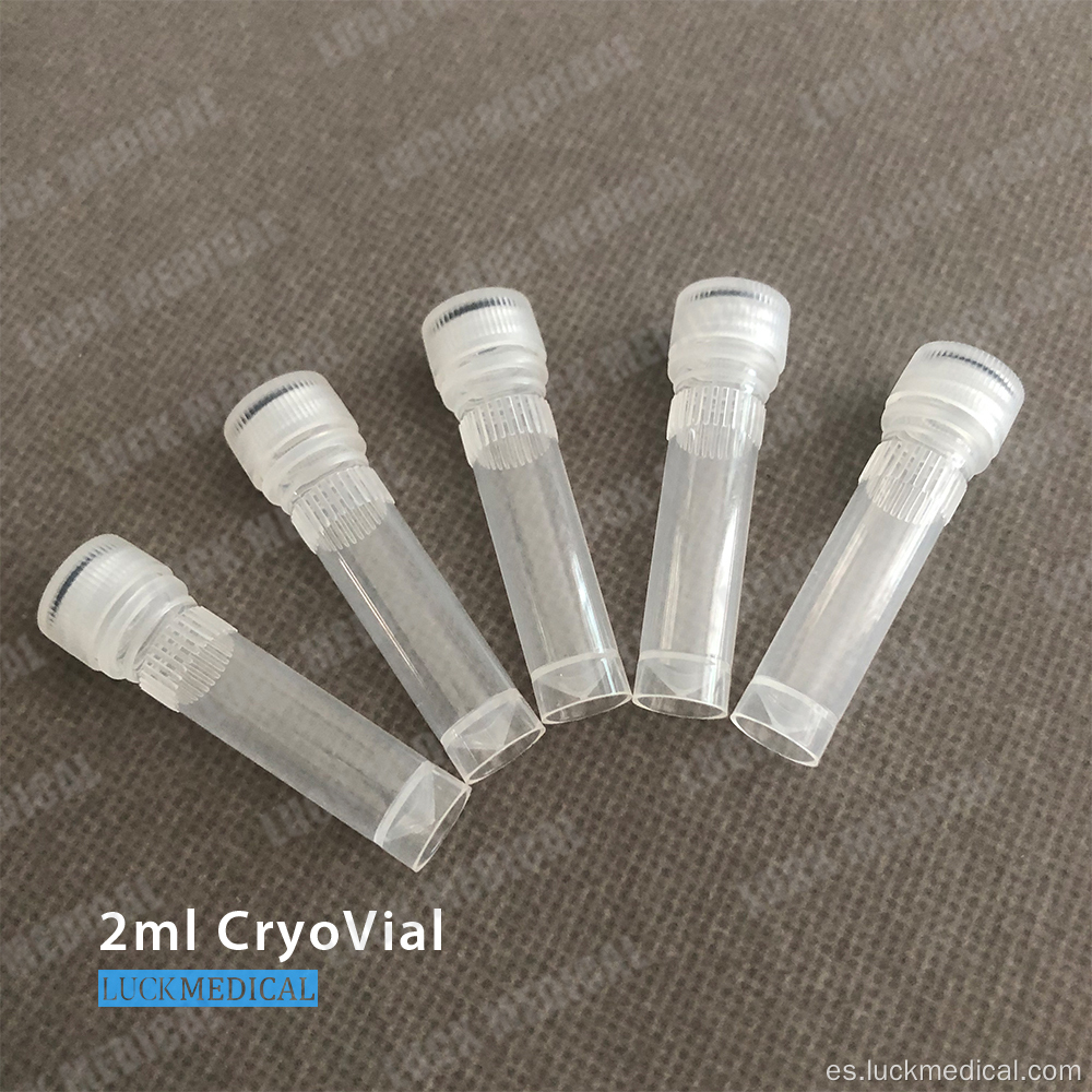 2 ml de tubo de plástico criogénico CE
