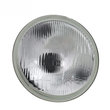 7 Inch Round Metal Halogen Headlight H6014 Sealed Beam Glass Lens