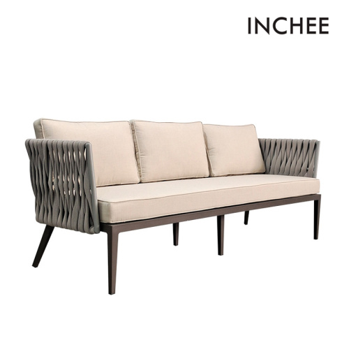 China Outdoor Lounging Sofas With Detachable Cloth Cover Factory