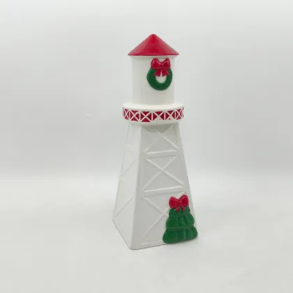 Christmas Ceramic LED Light House Lighthouse
