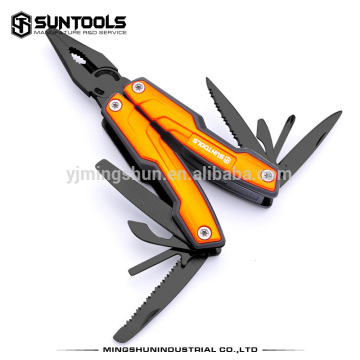 Combination pliers with multi-function parts in black oxidaton finish Outdoor multi-function tools with pliers