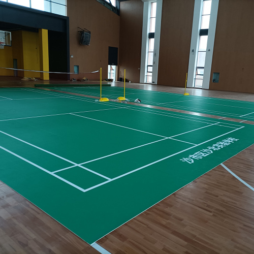 Pisos esportivos de PVC para quadra de badminton interna