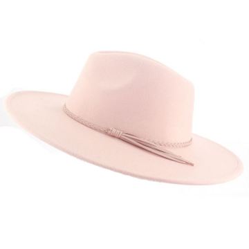 Custom Wide Brim Felt Fedora Hats for Women and Men