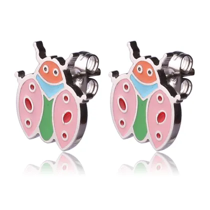 Hotsell Cute Jewelry Design Enamel little Bee Earrings