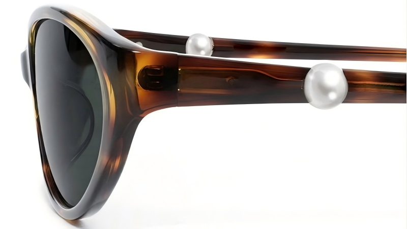 MELLUME Retro Tortoise Cat-Eye Sunglasses with Elegant Pear ME2033-detail 1