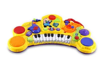 Electronic musical toys keyboard with microphone