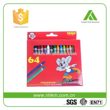 64 colored crayon set artist professional drawing wax crayons