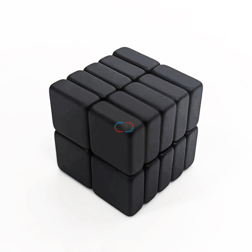 Bloco 10x10x4 mm ímã epóxi preto