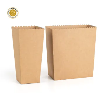 OOLIMAPACK Hot Selling Paper Popcorn Box for Cinema: The Perfect Kraft Paper Popcorn Container