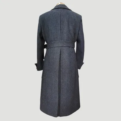 Latest Design Men Woolen Coat Long Coat Slim Fit Single Breasted Winter for Men overcoat Customized