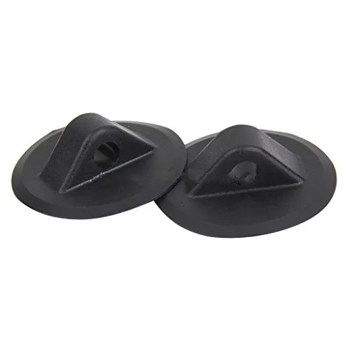 Black PVC Rope Buckle Deck Mount for Inflatable Boats and Kayaks