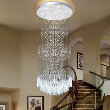 Modern Hotel Lighting Fixtures: Art Deco Crystal Chandeliers for Luxury Ceilings