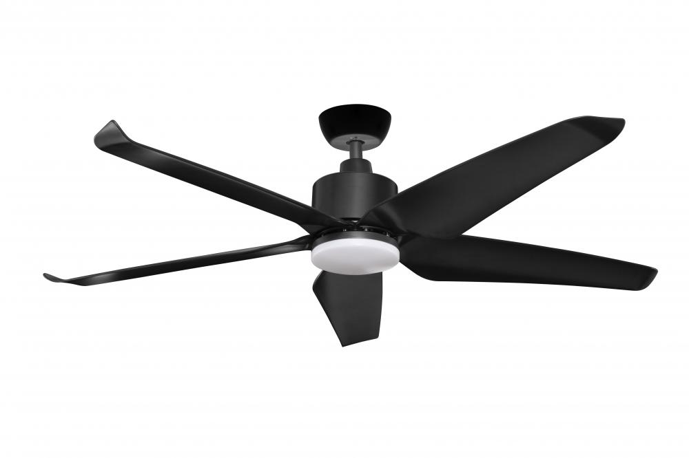 5 blade plastic ceiling fan with light