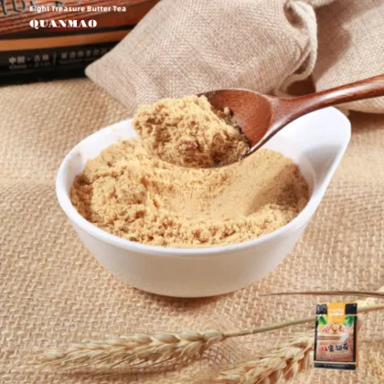 Tea Time Snack Assortment – Sticky Bean Buns, Sticky Buns, Eight Treasure Butter Tea – A Cozy Moment with Tea & Treats