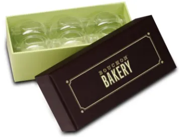 Paper Macarons Gift Box with Dividers