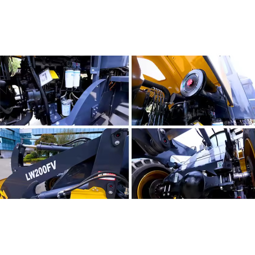 LW200KV использовал мини -компактный колесный погрузчик