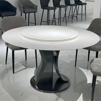 Luxury Modern European White Dining Table and Chair Set for Factory Wholesaling