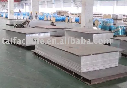 various sizes of aluminum sheets