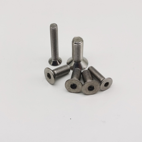 Stainless Steel Hex Socket Sekrup Kepala Countersunk Datar