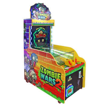 ThreePlus Coin-Operated Arcade Machine: Kid-Friendly Zombie Ball Shooting Game