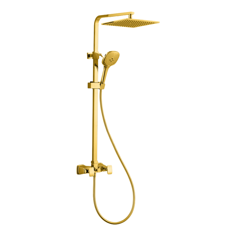 Gold Concealed Installation Shower Set