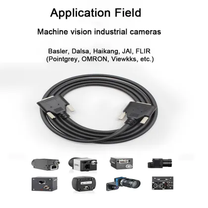 Hight Speed Industrial Camera Link Cables 1M 5M 20M MDR to MDR 26pins for Dalsa JAI AVT