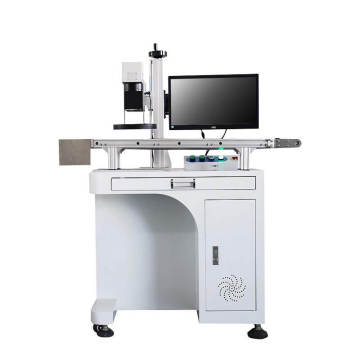 Hoge precisie 30W/50W vezellaser markeermachine met CCD voor kleine onderdelen batching