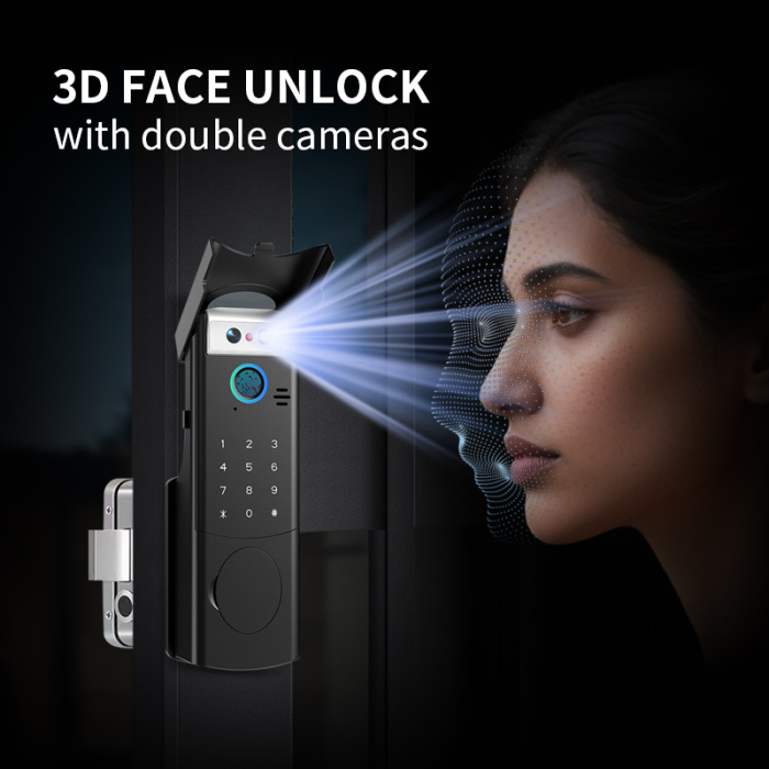 Умный открытый водонепроницаемый обод распознавать дверной замок