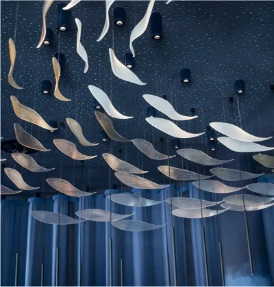 Professional Custom Hotel Large Glass Chandelier - Fish-Shaped Glass Chandelier