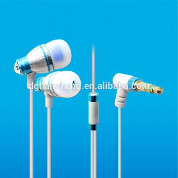 Hot selling rhinestone earphones, fashion crystal rhinestone headphones with crystal cable