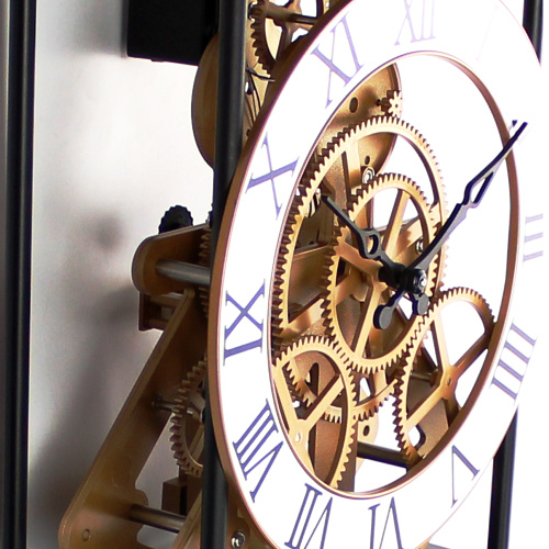 Retro Skeleton Hollowed-out Gear Wall Clock