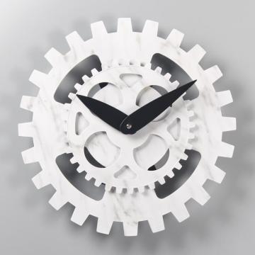 Reloj de pared de mármol de estilo simple y fresco de plástico