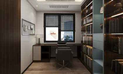 Solid Wooden Bookcase and Lucite Bookcase for Living Room and Office