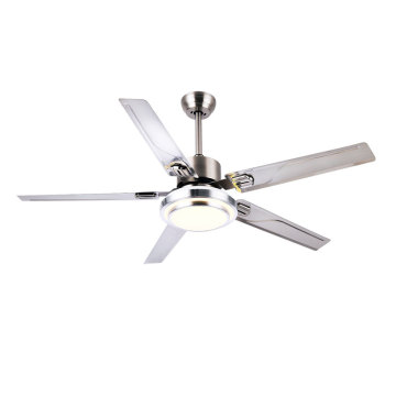 High-Power 26W LED Ceiling Fan with Silent Motor, 5 Blades, Remote Control, and Timer for Living Rooms