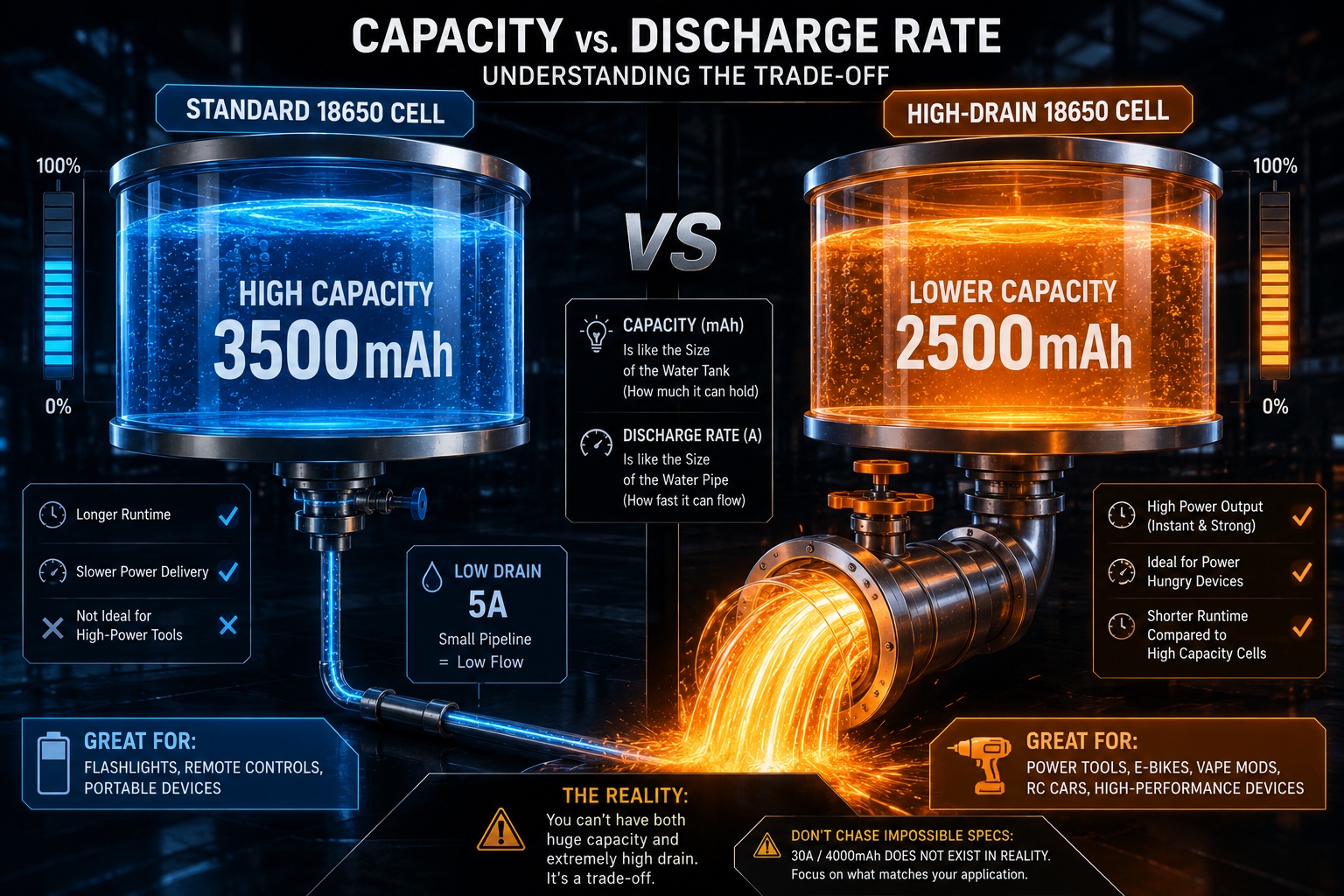 What is the Difference Between Capacity (mAh) and Discharge Rate