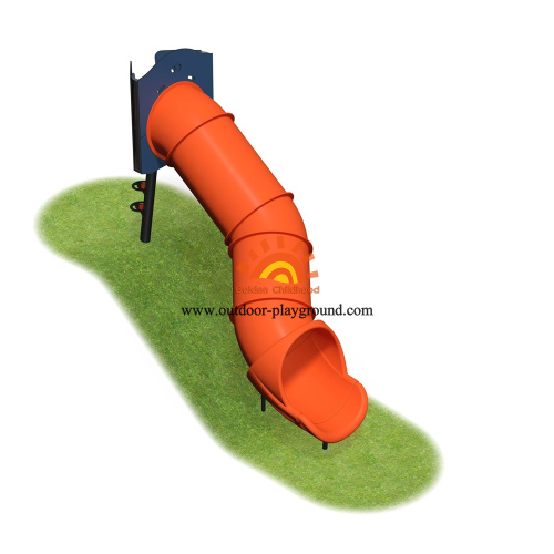 Diámetro exterior HPL Playground Equipment Plastic Slide