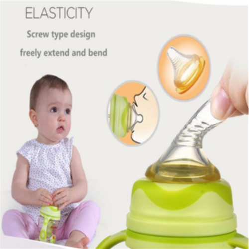 Tétine de lait améliorée en silicone pour bébé