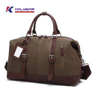 Μόδα vintage ιταλικά δερμάτινα τσάντες duffel για τον άνθρωπο