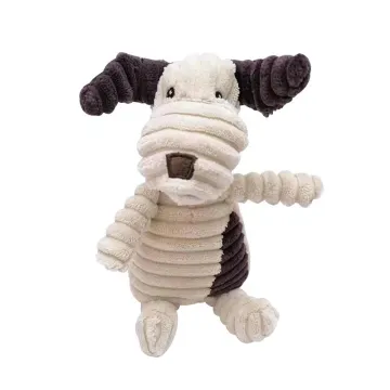 Soft Plush Cow Toy for Dogs with Squeaker