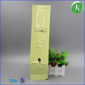 side gusset paper dip coffee bag with valve, coffee bean packagingbags