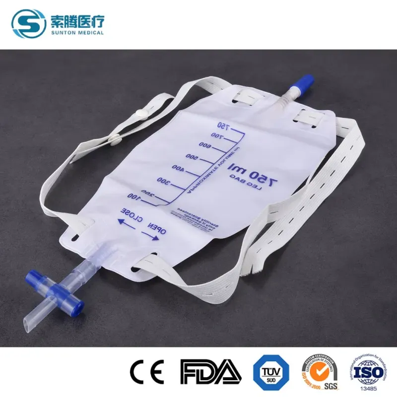 Sterile Urinary Drainage Leg Bags (600ml, 800ml, 500ml, 750ml)