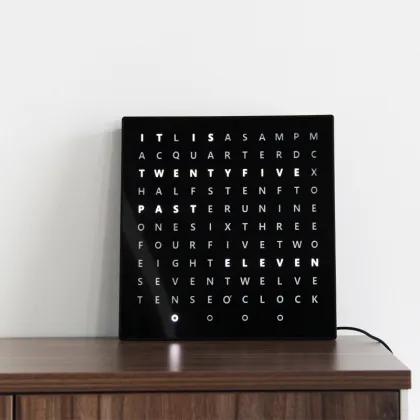 Sharper Image Light Up Electronic Wall Clock - Free Sample LED Display Clock
