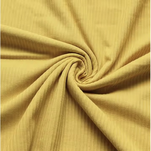 固体ポリエステルスパンデックスリブニットファブリック