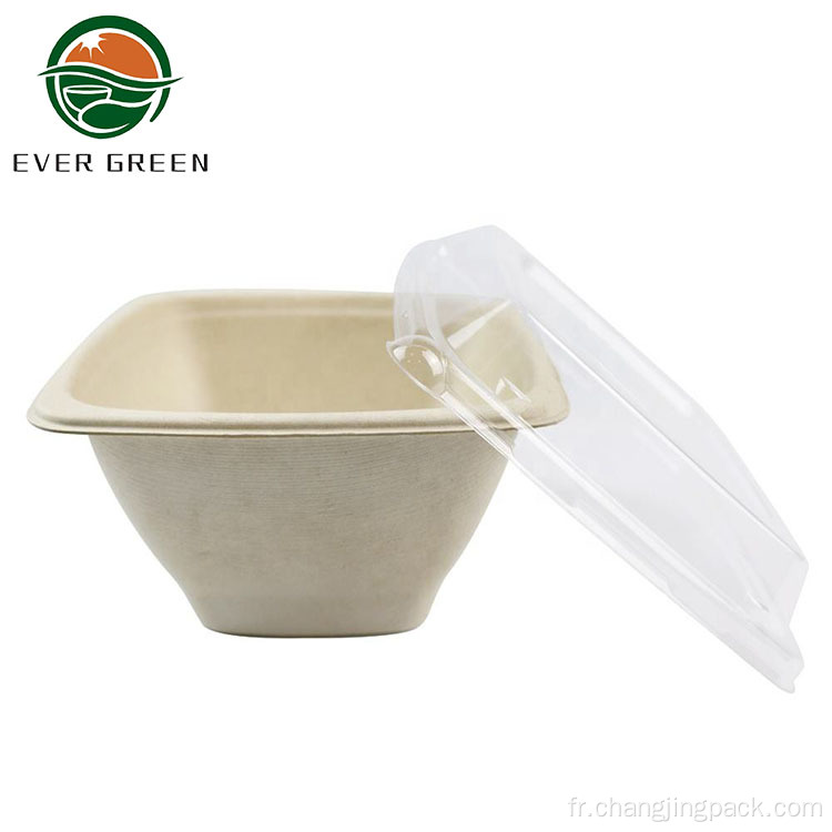 Bowl à salade d'emballage compostable biodégradable Eco Friendly