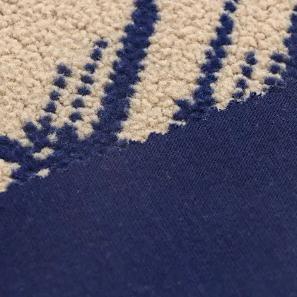 OEM Double Face Polar Sherpa Fleece Fabric 460GSM Yarn Dyed 100% Polyester for Warm Coats